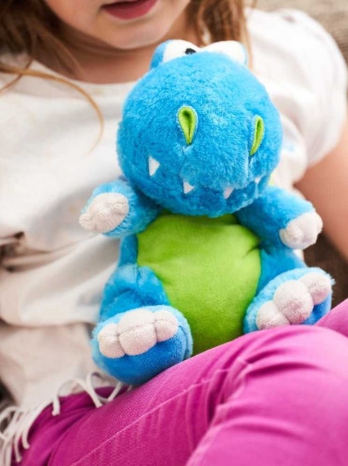 Peluche Bouillotte Dinosaure bleue - Made in France - Kiabi