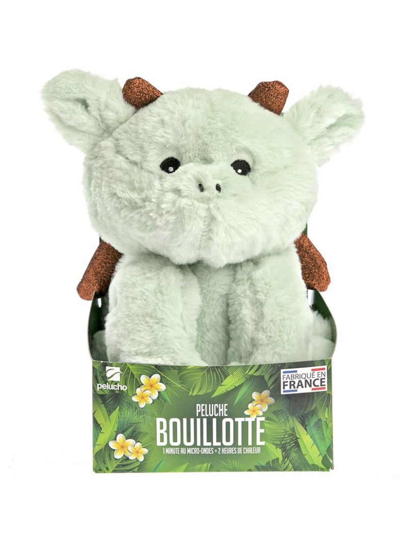 Peluche Bouillotte Dragon - Made in France Vert - Kiabi