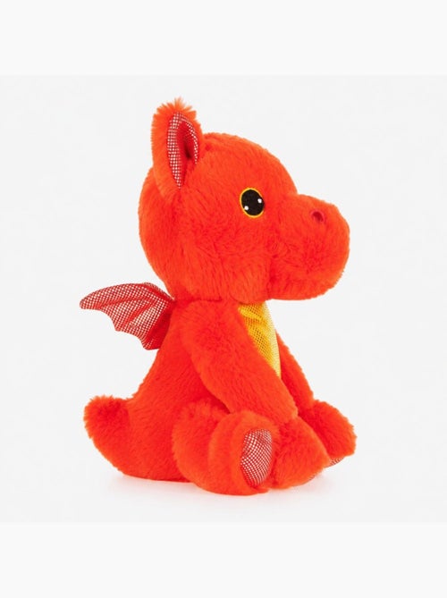 Peluche bouillotte dragon rouge - made in france - Kiabi
