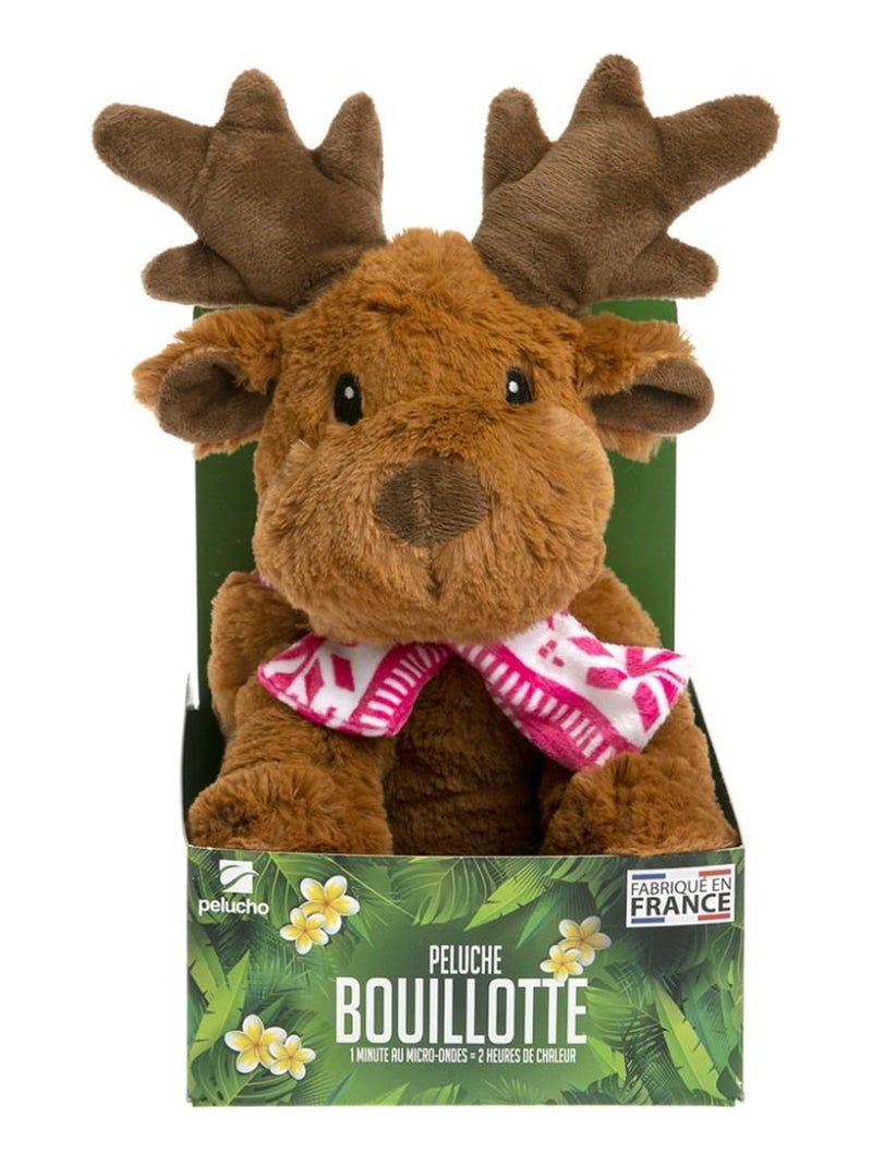 Peluche Bouillotte Elan Hiver - Made in France Marron - Kiabi