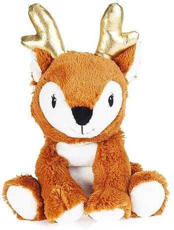 Peluche Bouillotte Faon marron - Made in France
