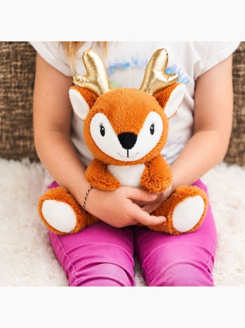 Peluche bouillotte faon marron - made in france - Kiabi
