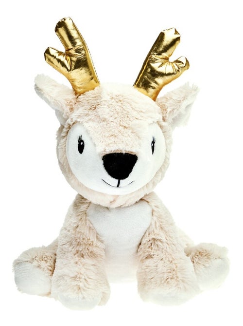 Peluche Bouillotte Faon rose - Made in France - Kiabi