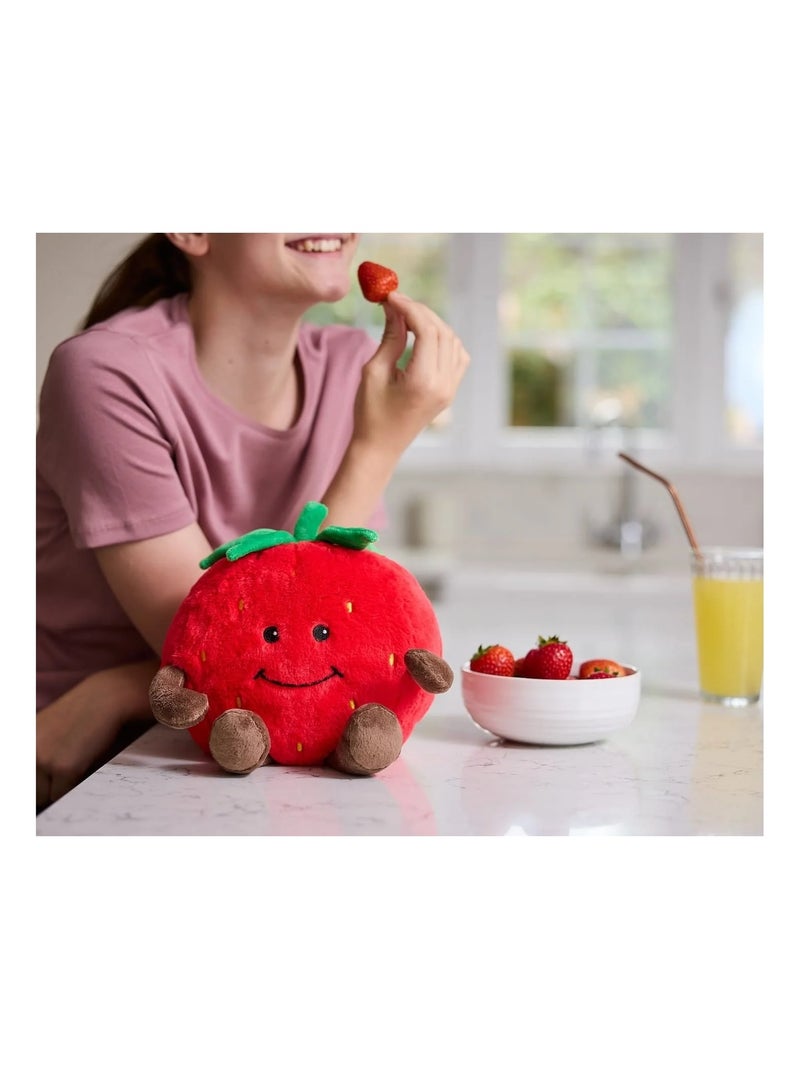 Peluche Bouillotte Fraise Rouge - Kiabi