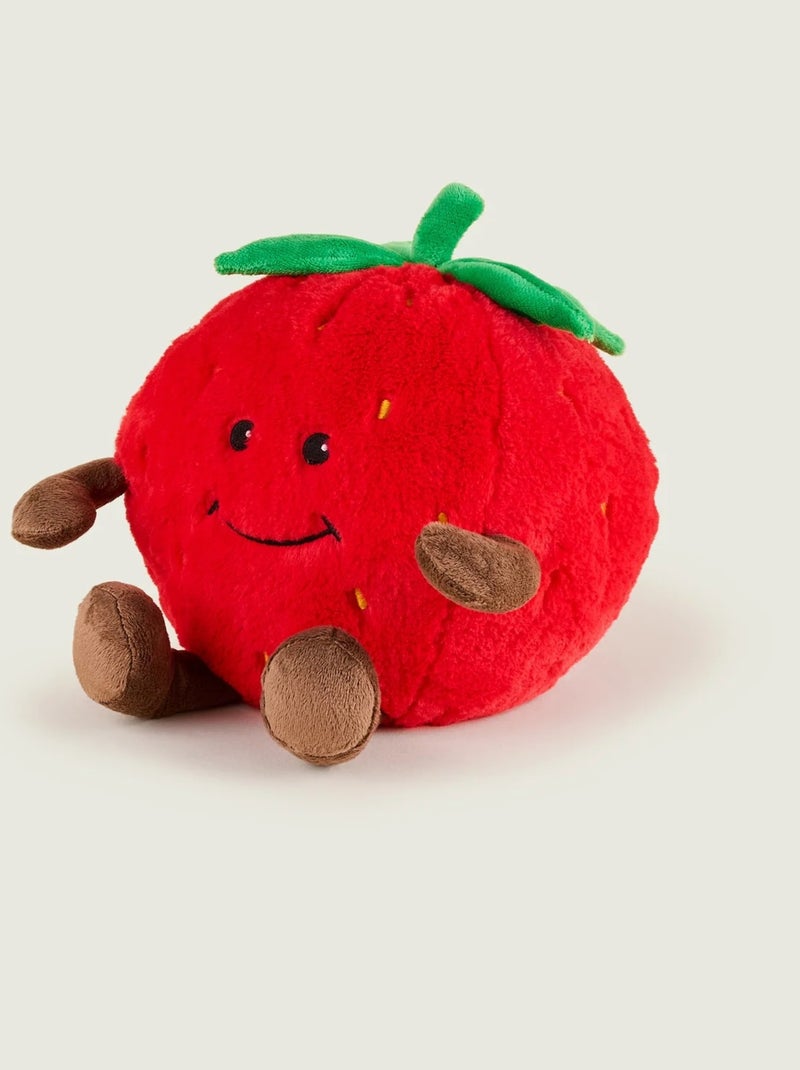 Peluche Bouillotte Fraise Rouge - Kiabi