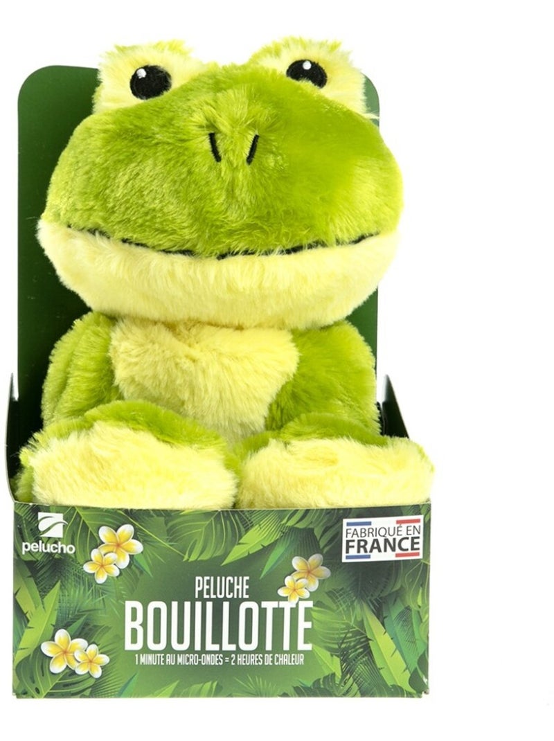 Peluche Bouillotte Grenouille - Made in France Vert - Kiabi