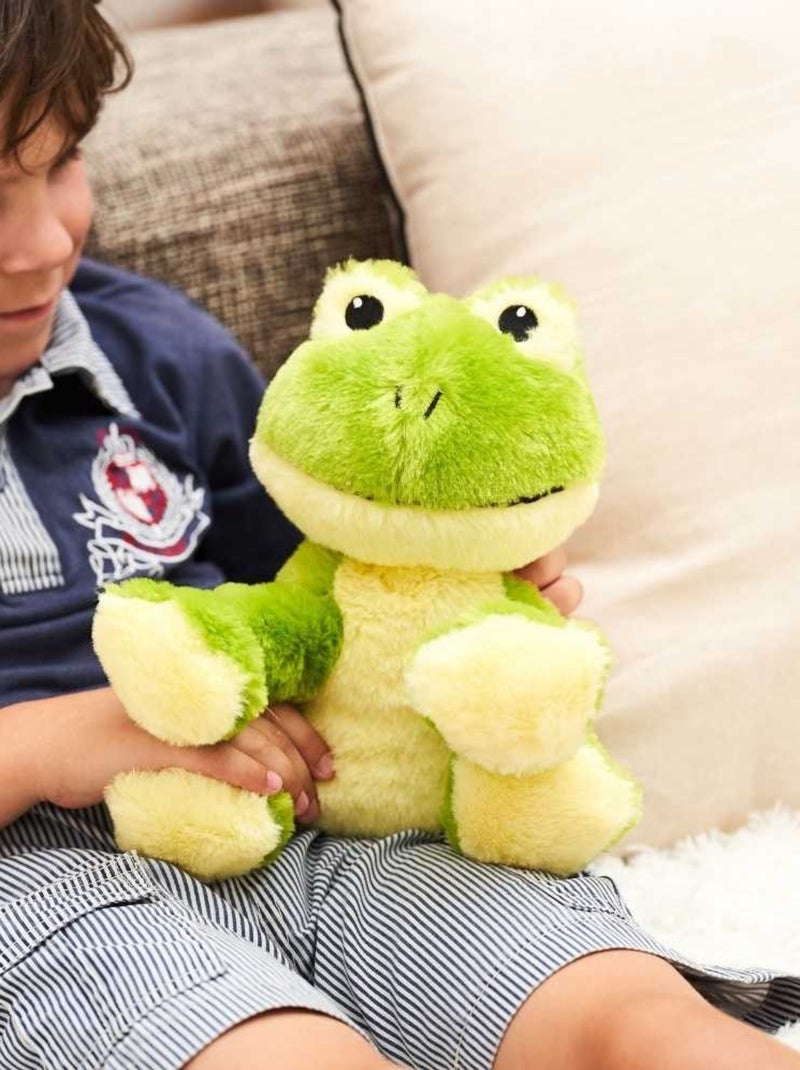 Peluche Bouillotte Grenouille - Made in France Vert - Kiabi
