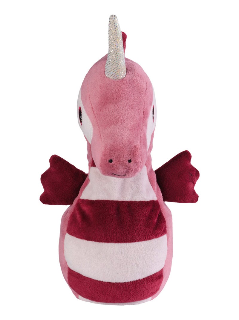 Peluche Bouillotte Hippocampe Rose - Kiabi