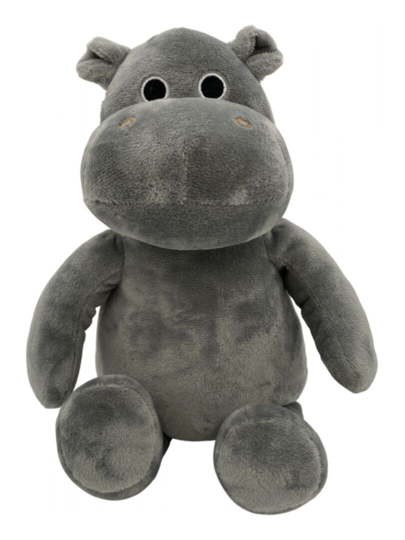 Peluche Bouillotte Hippopotame - Made in France Gris - Kiabi