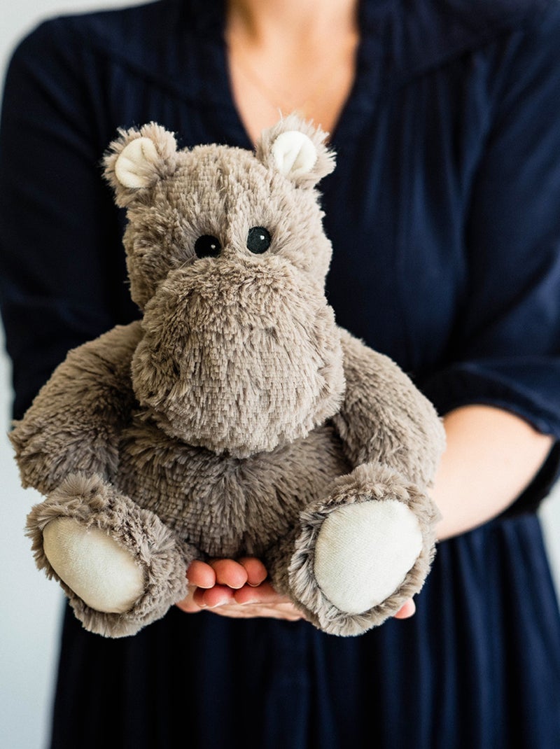 Peluche bouillotte hippopotame Gris - Kiabi