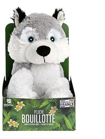 Peluche Bouillotte Husky - Made in France