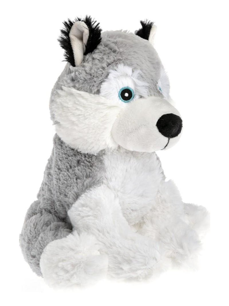 Peluche Bouillotte Husky - Made in France Blanc - Kiabi