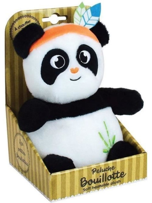 Peluche bouillotte INDIAN PANDA - JEMINI - H 21 cm - Blanc et noir - Bébé - Kiabi Peluche bouillotte INDIAN PANDA - JEMINI - H 21 cm - Blanc et noir - Bébé - Kiabi