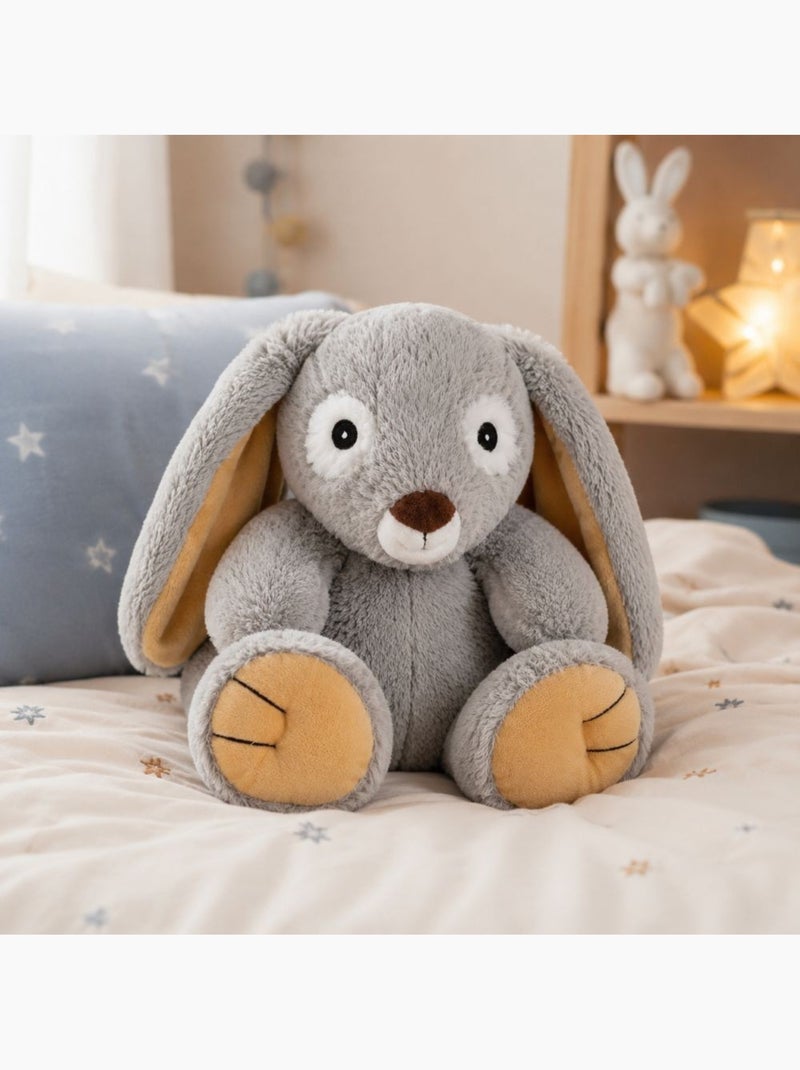 Peluche bouillotte lapin - made in france Gris - Kiabi