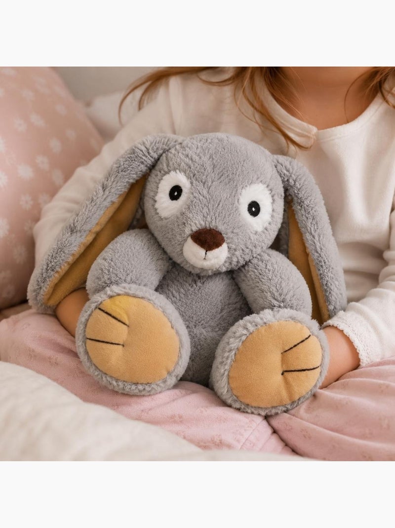 Peluche bouillotte lapin - made in france Gris - Kiabi