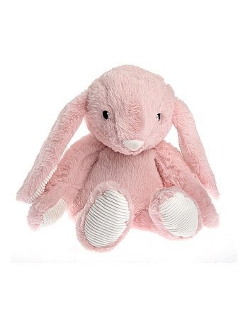 Peluche Bouillotte Lapin Rose - Made in France