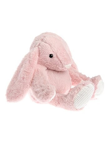 Peluche Bouillotte Lapin Rose - Made in France
