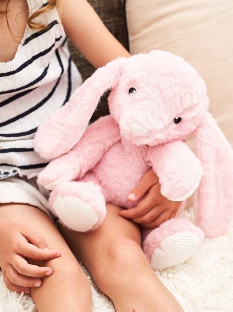 Peluche Bouillotte Lapin Rose - Made in France Rose - Kiabi