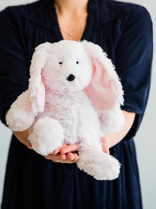 Peluche Bouillotte Lapin rose - Kiabi