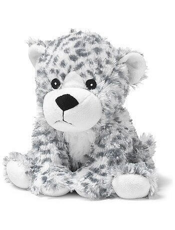 Peluche Bouillotte Léopard blanc