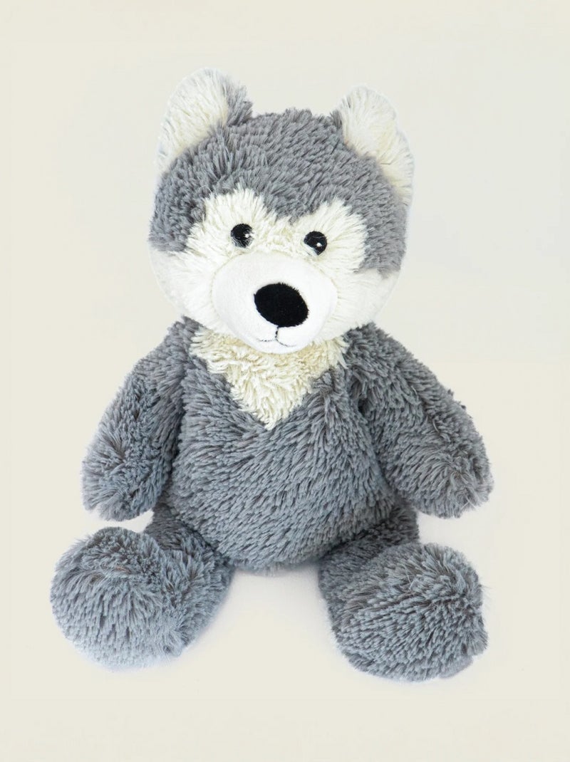 Peluche Bouillotte Loup Gris - Kiabi