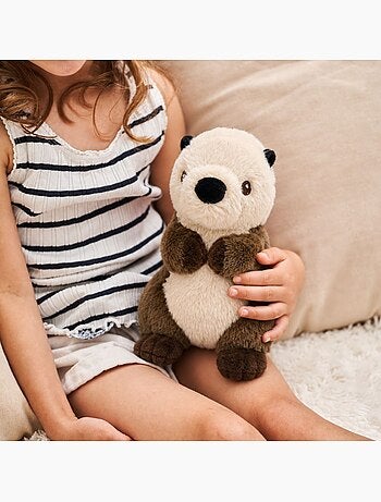 Peluche bouillotte loutre - made in france