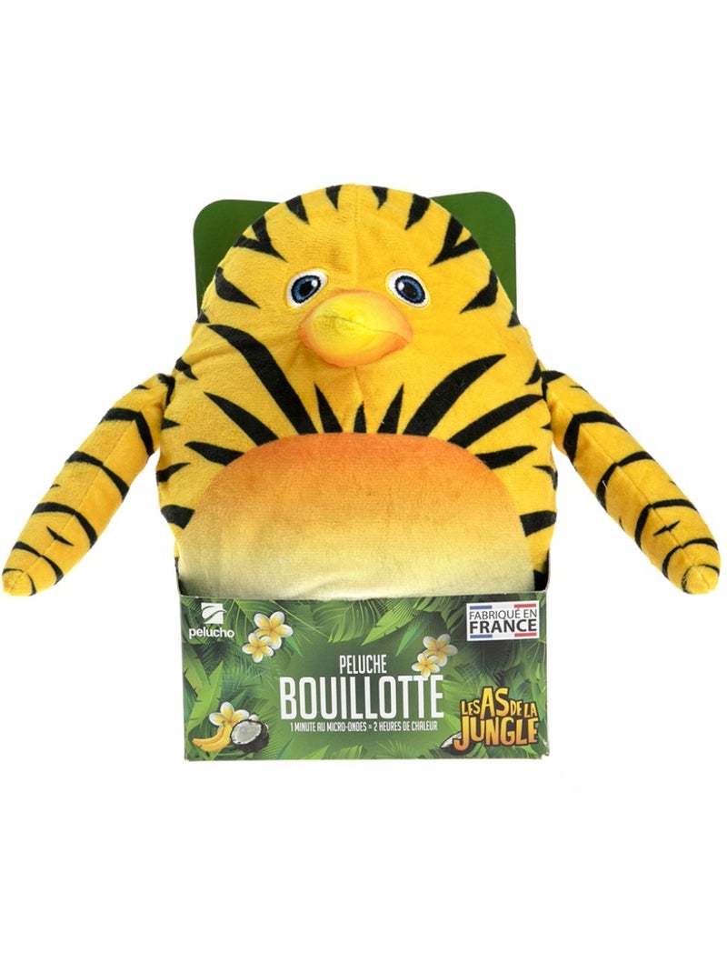 Peluche Bouillotte Maurice les As de la jungle - Made in France Jaune - Kiabi
