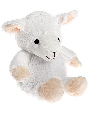 Peluche Bouillotte Mouton blanc - Made in France