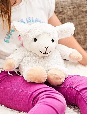 Peluche Bouillotte Mouton blanc - Made in France