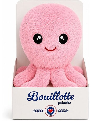 Peluche bouillotte octopus - made in france
