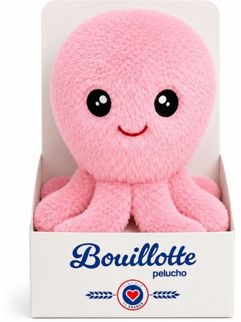 Peluche bouillotte octopus - made in france Rose - Kiabi