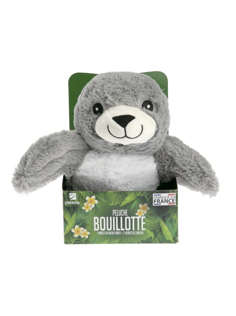 Peluche Bouillotte Otarie - Made in France Gris - Kiabi