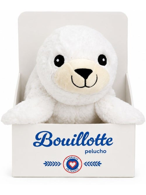 Peluche bouillotte otarie blanche - made in france - Kiabi