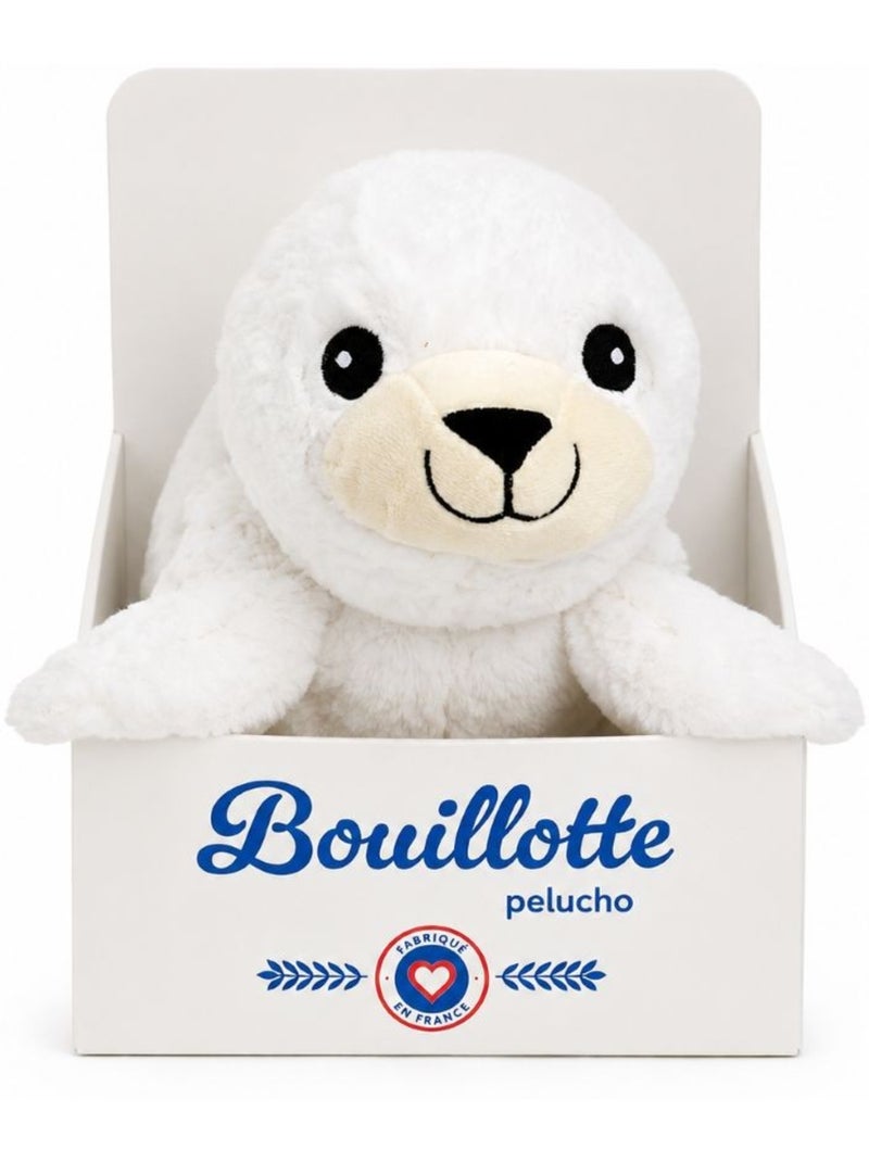 Peluche bouillotte otarie blanche - made in france Blanc - Kiabi