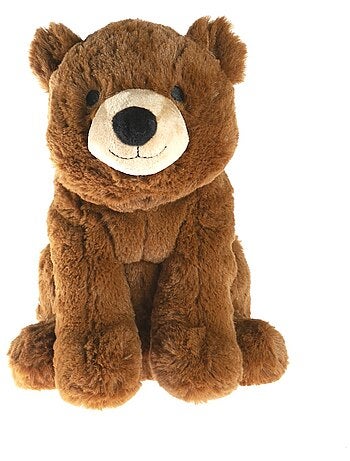 Peluche Bouillotte Ours Brun - Made in France