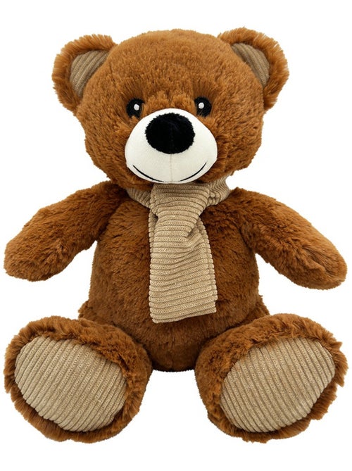 Peluche Bouillotte Ours marron - Made in France - Kiabi
