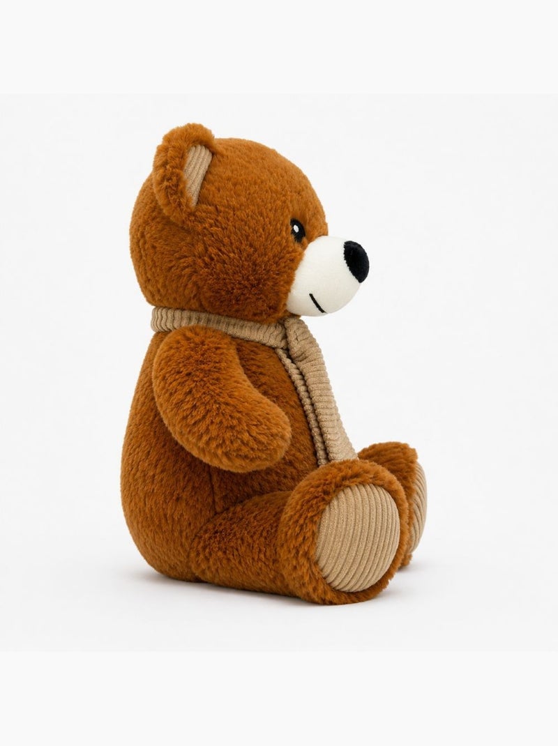 Peluche bouillotte ours marron - made in france Marron - Kiabi