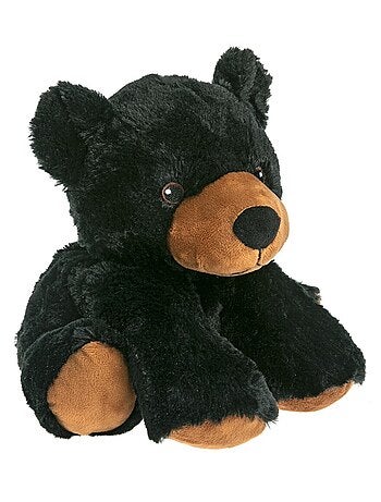 Peluche Bouillotte Ours noir - Made in France