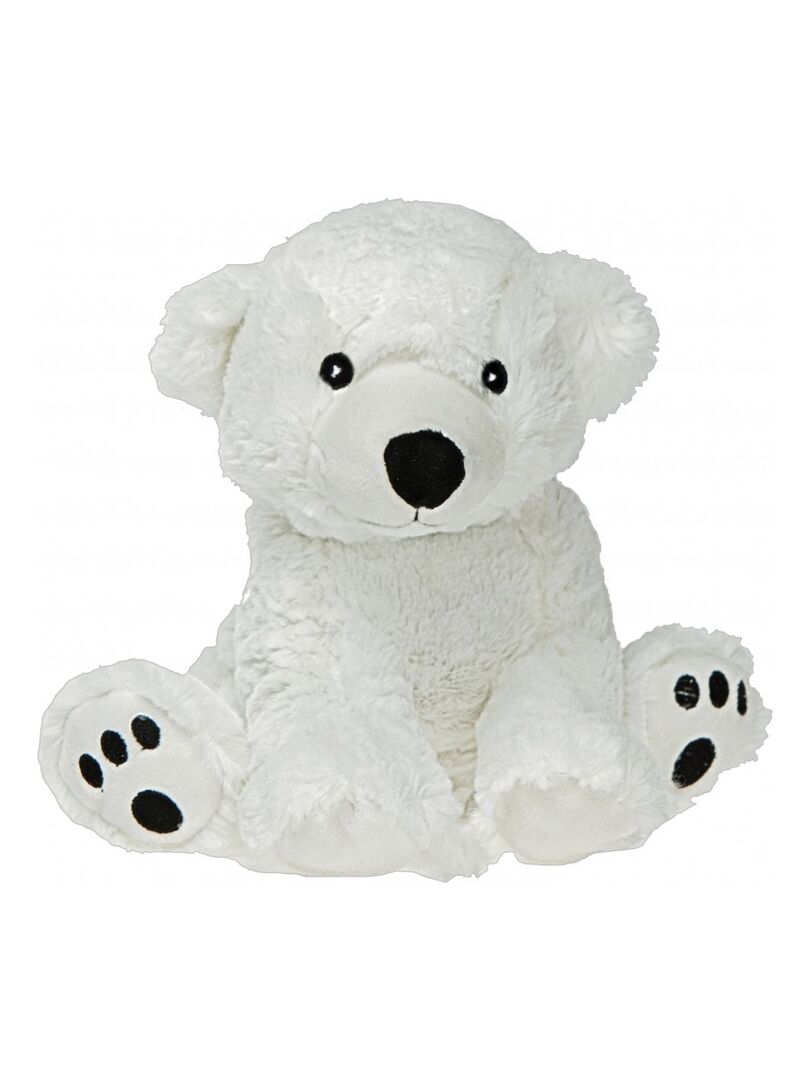 Peluche Bouillotte Ours polaire - Made in France Blanc - Kiabi