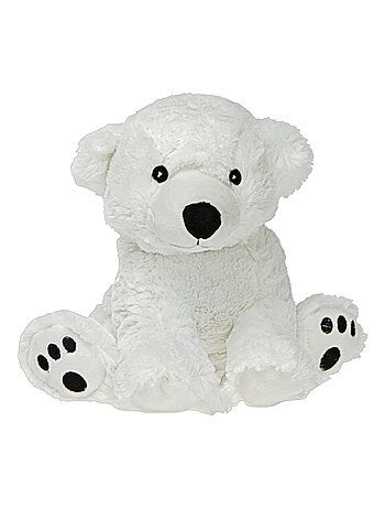 Peluche Bouillotte Ours polaire - Made in France
