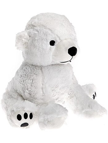 Peluche Bouillotte Ours polaire - Made in France