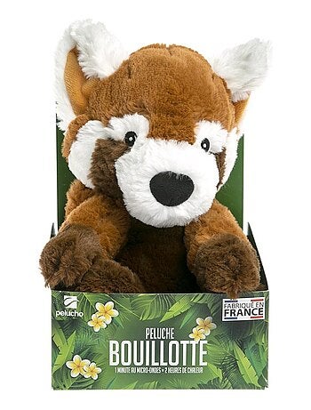 Peluche Bouillotte Panda Roux - Made in France