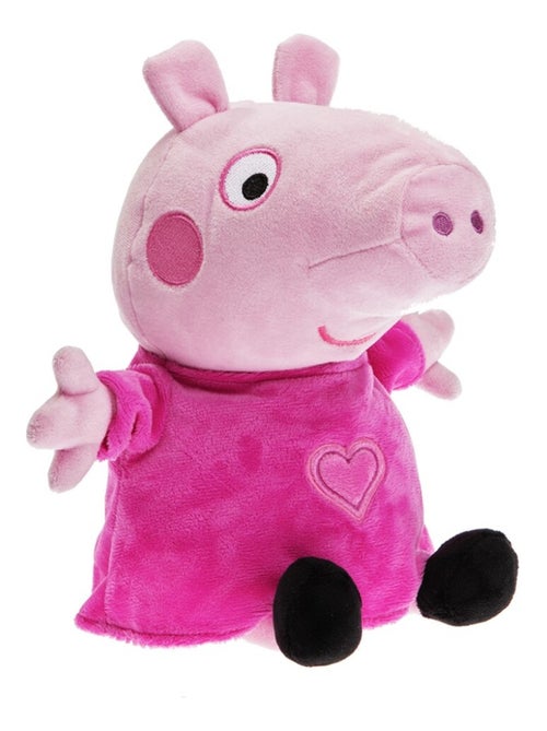 Peluche Bouillotte Peppa pig rose - Made in France - Kiabi