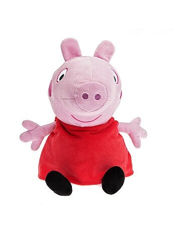 Peluche Bouillotte Peppa pig rouge - Made in France