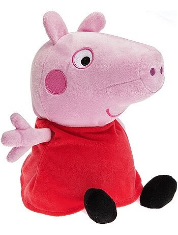 Peluche Bouillotte Peppa pig rouge - Made in France