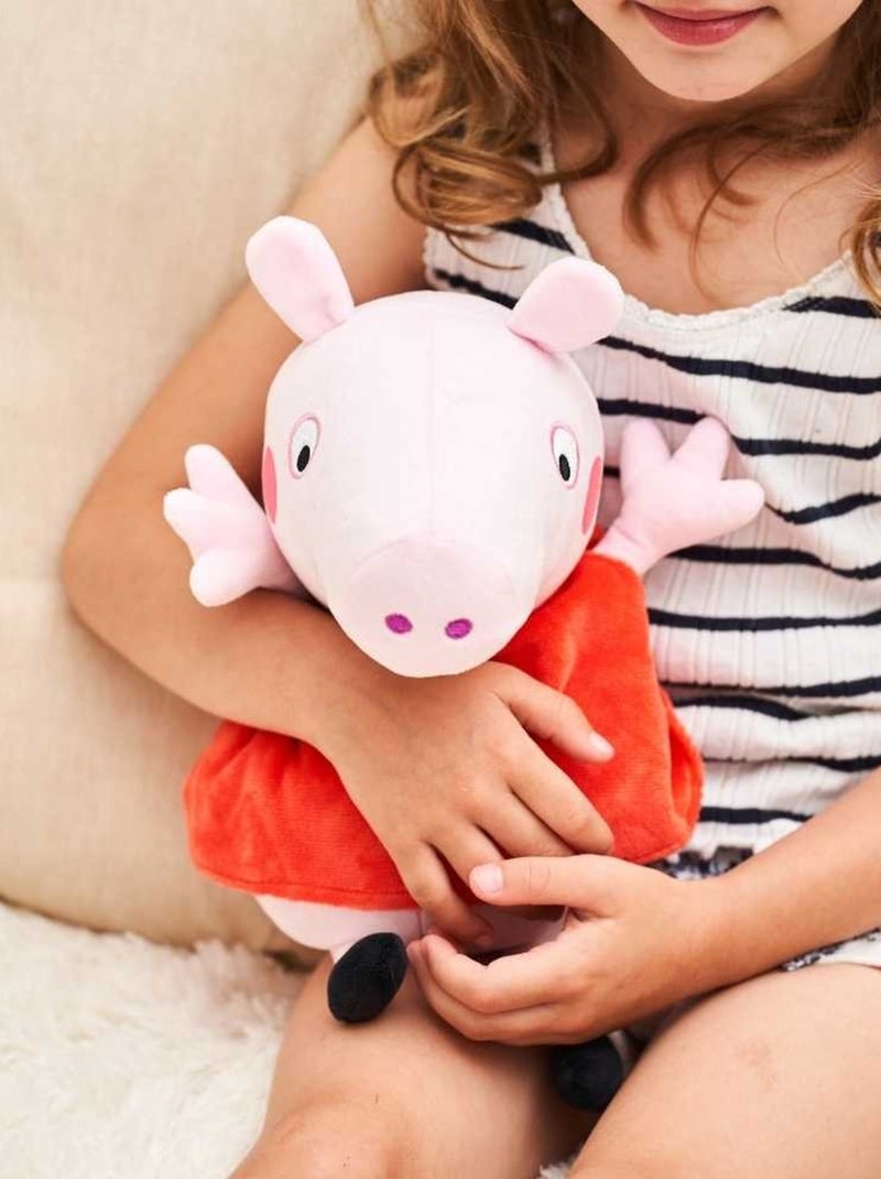 Peluche Bouillotte Peppa pig rouge - Made in France Marron - Kiabi