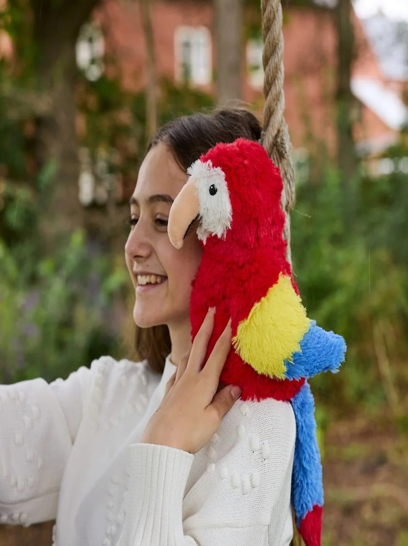 Peluche Bouillotte Perroquet Rouge - Kiabi