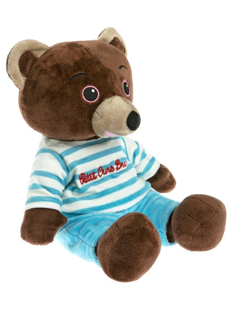 Peluche Bouillotte Petit Ours Brun - Made in France Marron - Kiabi
