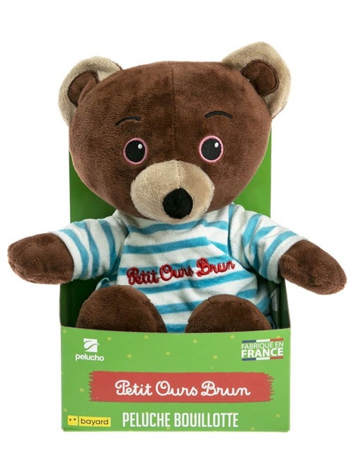 Peluche Bouillotte Petit Ours Brun - Made in France - Kiabi