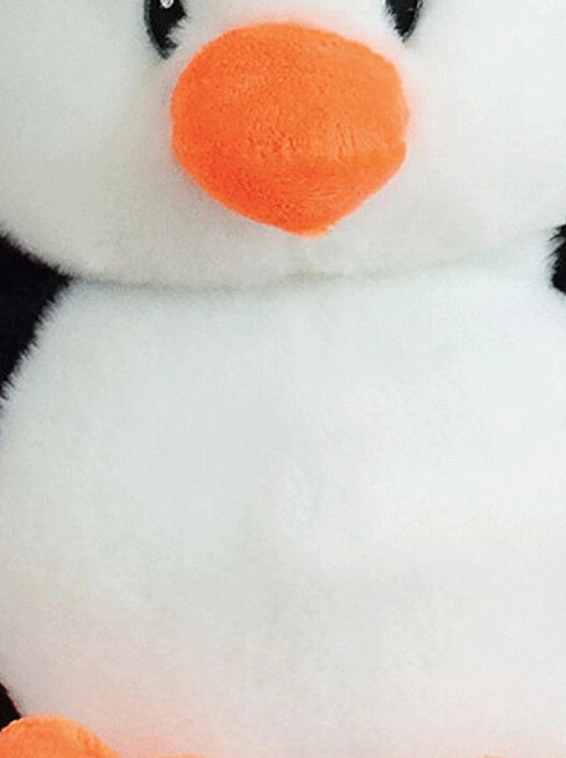 Peluche bouillotte Pingouin noir et blanc - Haut 19 cm Multicolore - Kiabi